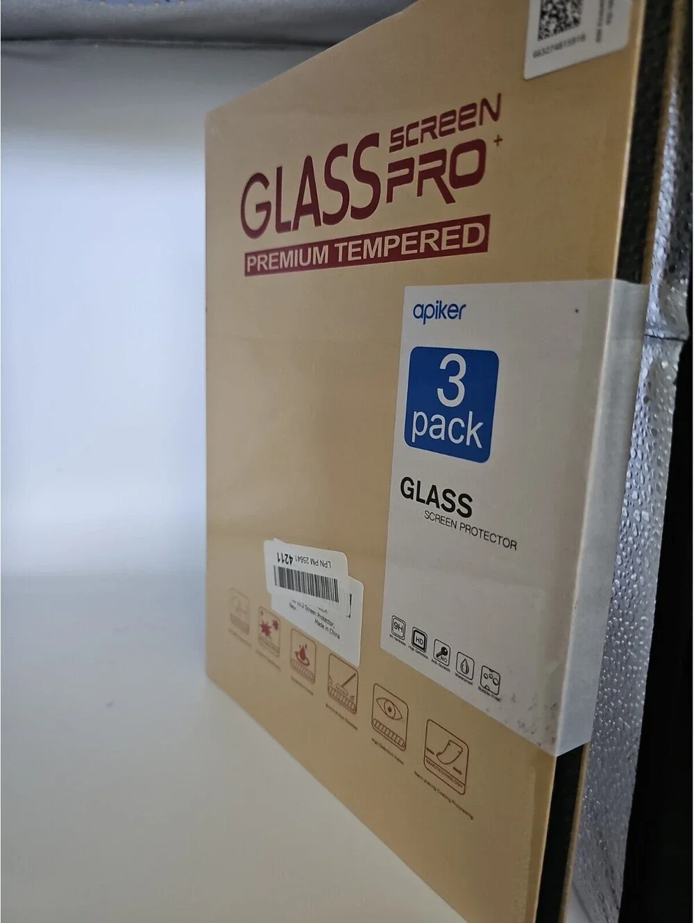 Apiker iPad 10.2 Tempered Glass Screen Protector [3-Pack] 9H Hardness Premium